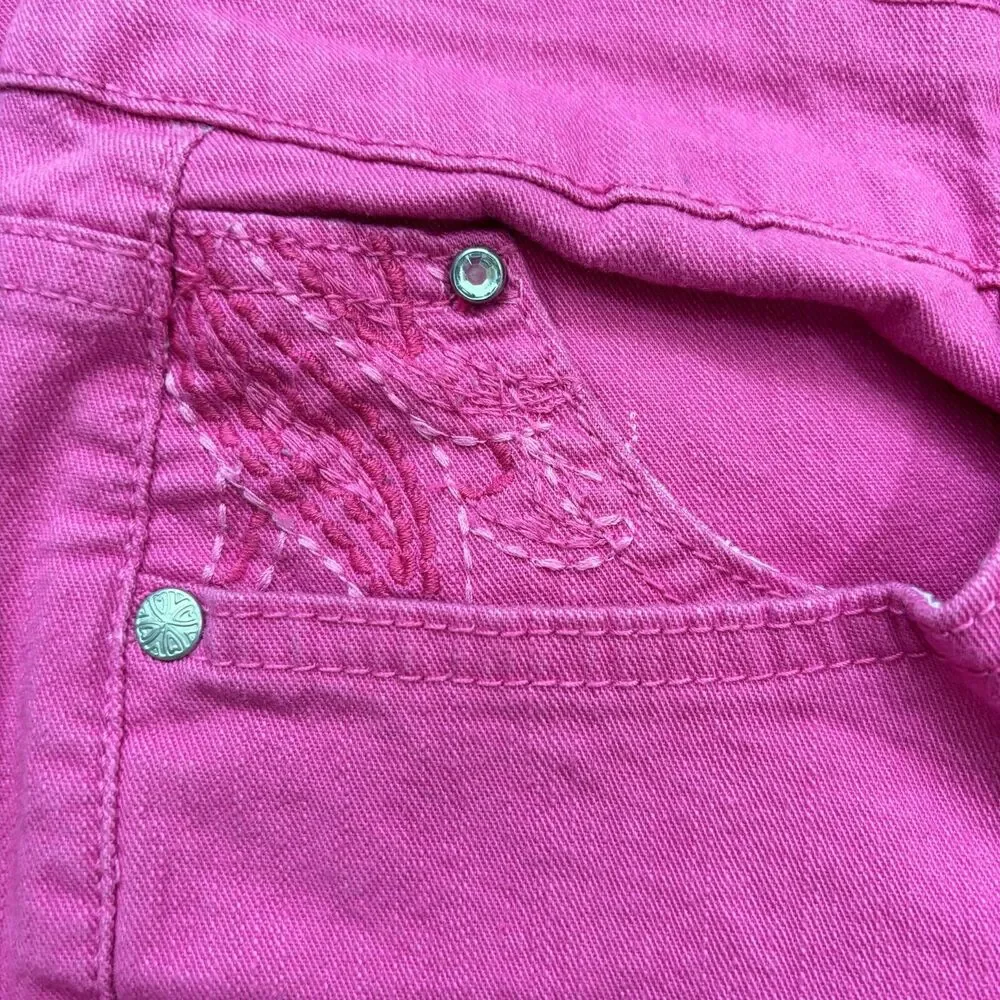 Gloria Vanderbilt Womens Aiden Skimmer Capri 14 Pink